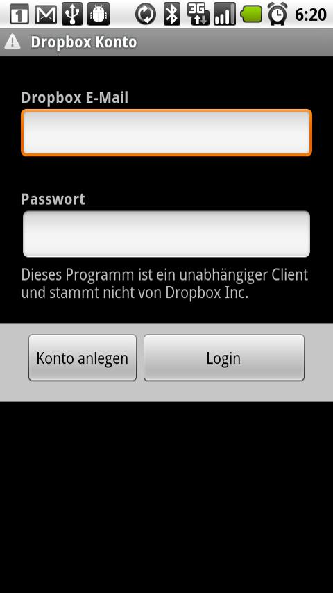Wolschon’s Account for Dropbox Android Tools