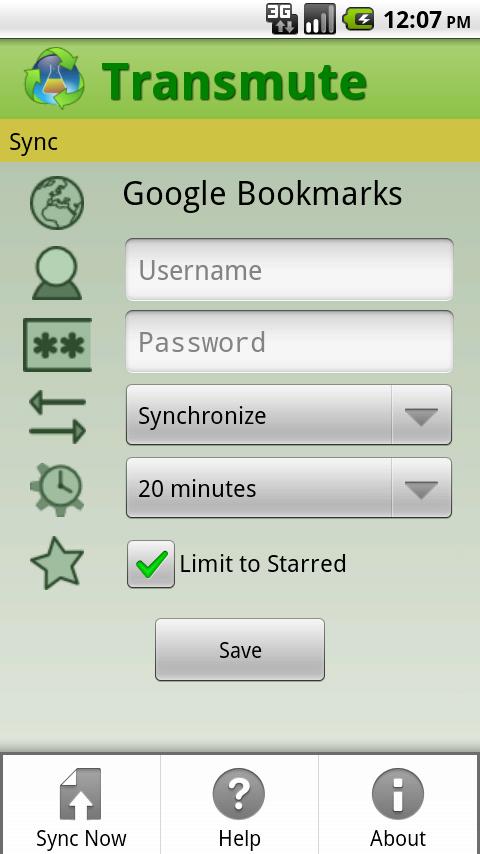 Transmute – Bookmark Sync Android Tools