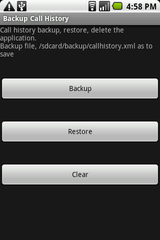 Backup Call History Android Tools