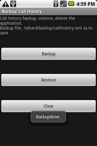 Backup Call History Android Tools