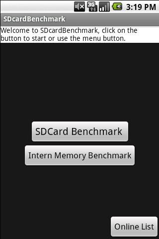 SDcardBenchmark Android Tools