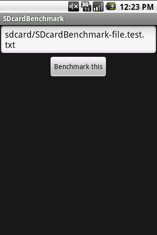 SDcardBenchmark Android Tools