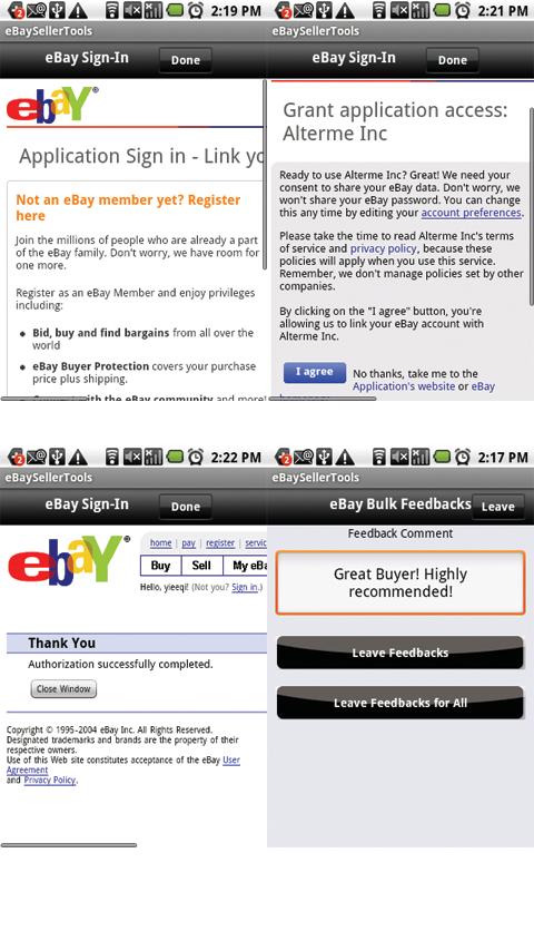 Seller Tools eBay Android Tools