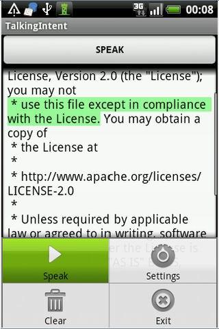Talking Intent Android Tools