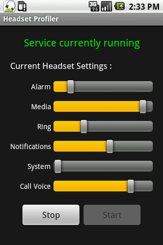 Headset Profiler Android Tools