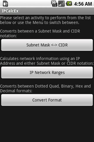 IPCalcEx FREE Android Tools