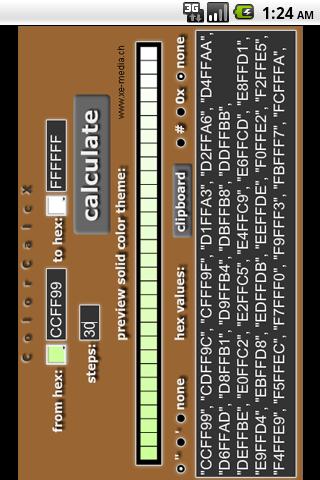 ColorCalcX Android Tools