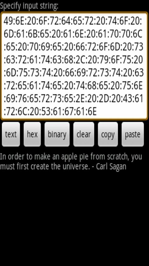Text to Binary Android Tools