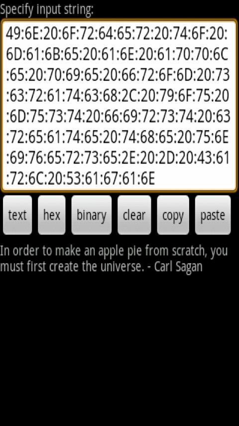 Text to Binary