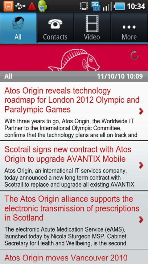 Atos News Reader Android Demo