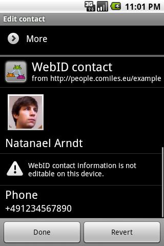 FOAF/WebID Provider & Browser Android Demo