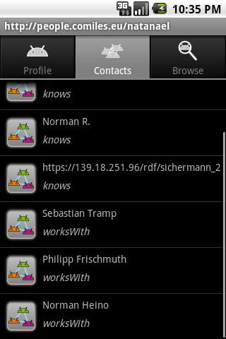 FOAF/WebID Provider & Browser Android Demo