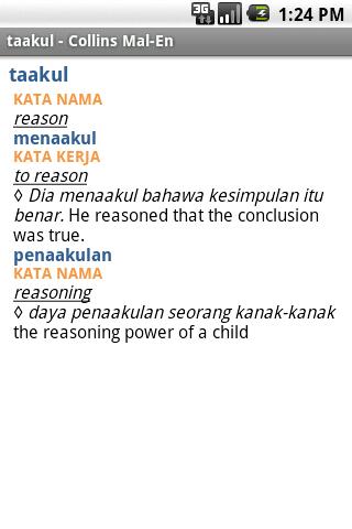Collins Malay Dictionary TR