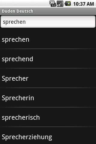 DUDEN German Universal TR Android Demo
