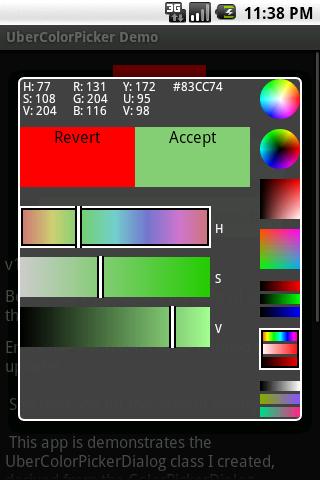 UberColorPicker Demo Android Demo