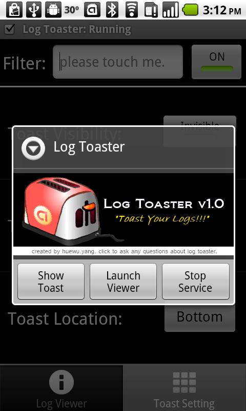 Log Toaster Android Software libraries