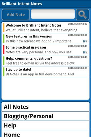 BI Notes Android Productivity