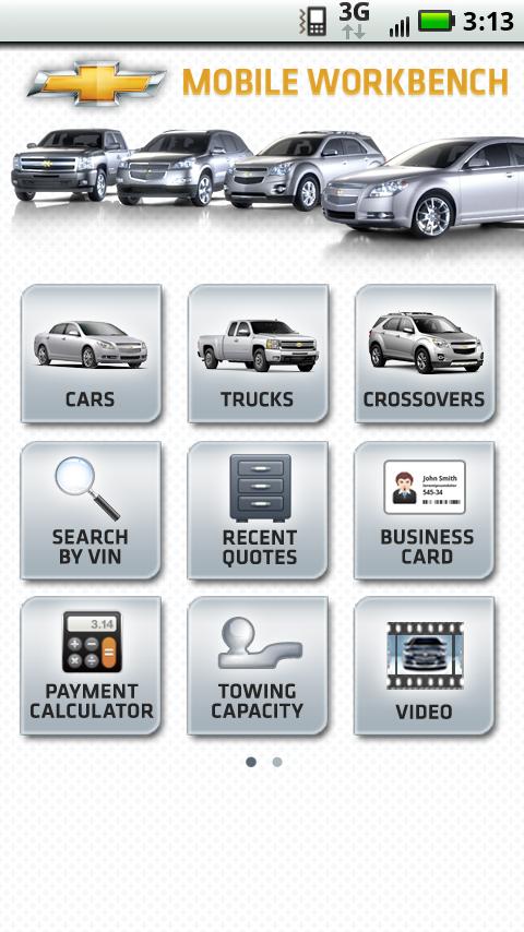 Chevy Mobile Workbench Android Productivity