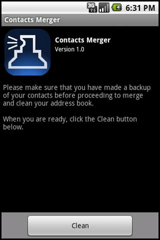 Contacts Merger Android Productivity