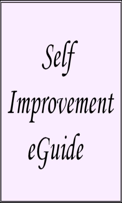 Self Improvement eGuide
