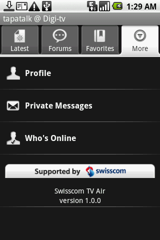 Digi-TV.ch Android Social