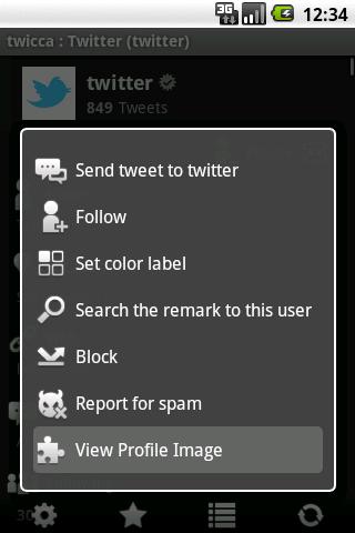twicca Profile Image Plug-in Android Social