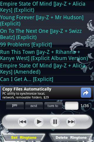 Jay-Z Android Software libraries