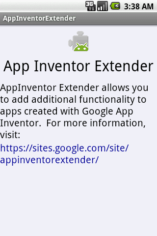 AppInventor Extender Android Software libraries