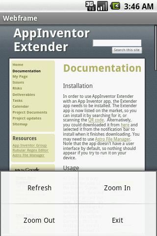 AppInventor Extender Android Software libraries