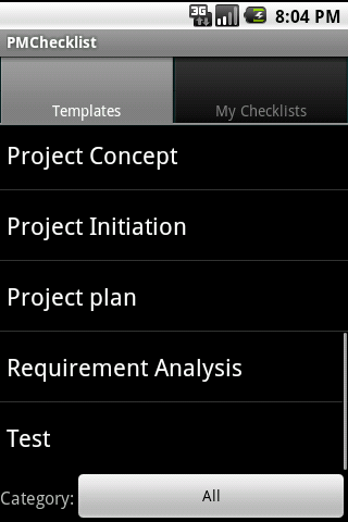 PMChecklist Freeversion Android Productivity