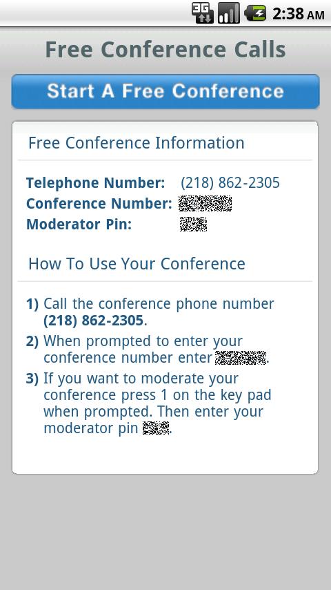 Free Conference Calls Android Communication