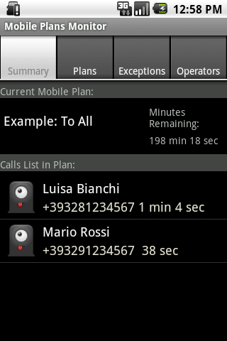 Mobile Plans Monitor Trial Android Communication