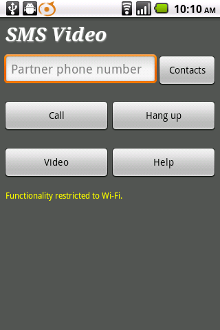SMS Video Android Communication