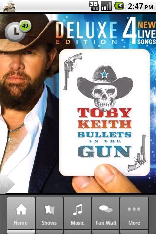 Toby Keith Android Entertainment