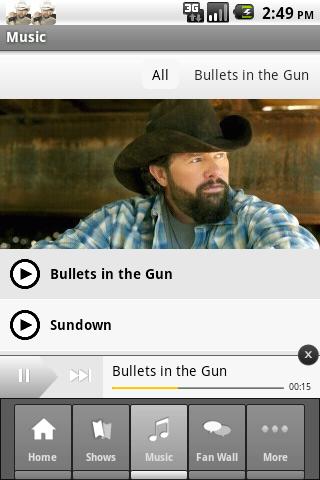 Toby Keith Android Entertainment
