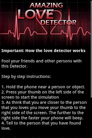 Amazing Love Detector