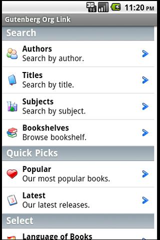 (Free Books) Gutenberg Link Android Entertainment