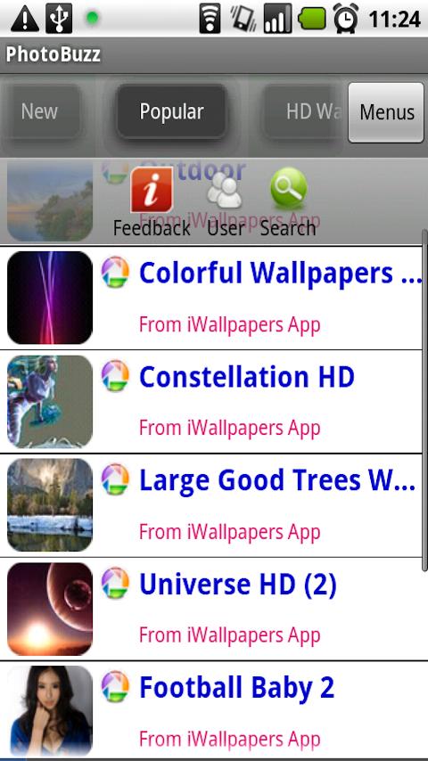 Picasa and Flickr Browser Android Entertainment