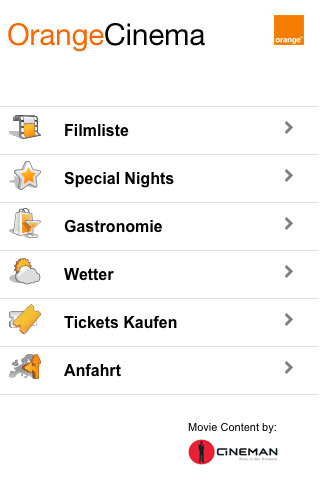 OrangeCinema Android Entertainment