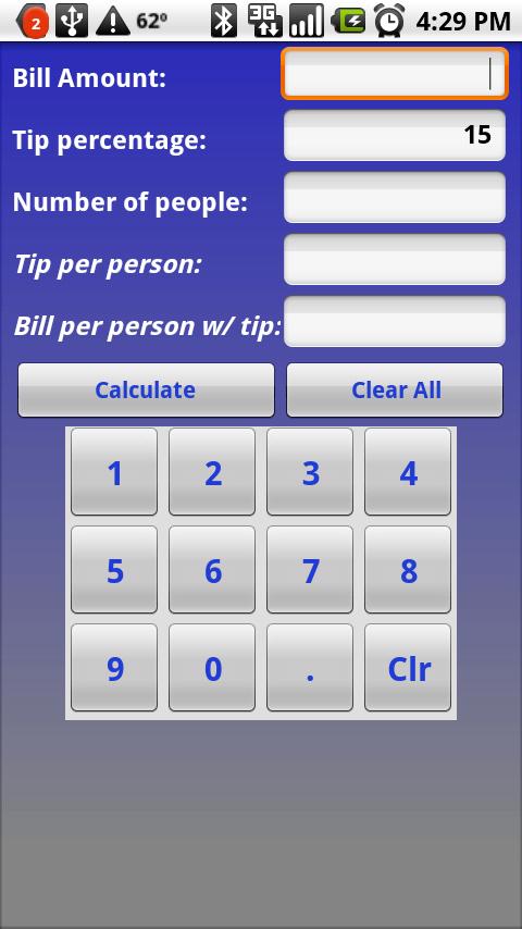 Easy Tip Calculator Android Finance