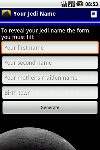 Your Jedi Name