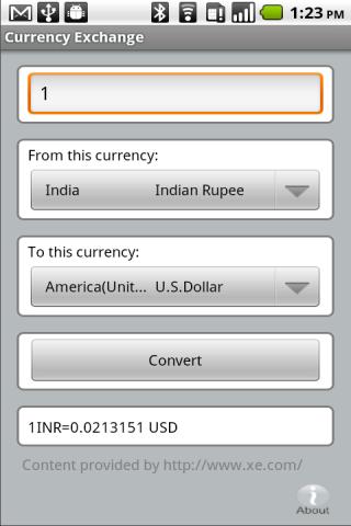 Currency Exchange Android Finance