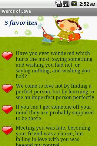 Words of Love Android Lifestyle
