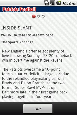 Patriots Inside Slant Android Sports