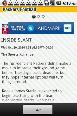 Packers Inside Slant Android Sports