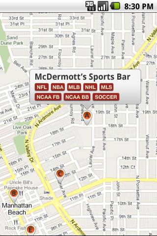 Sports Bar Finder Android Sports