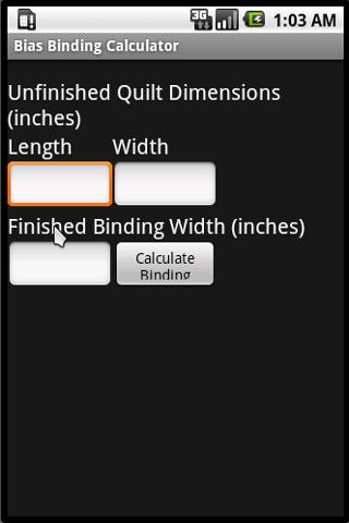 Bias Binding Calculator Android Tools