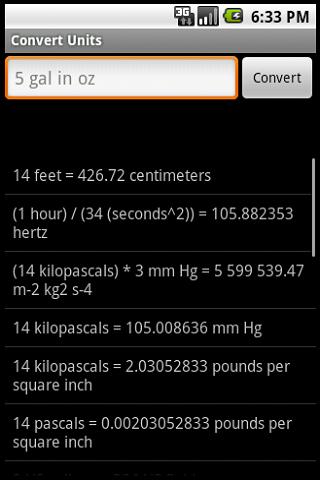 Convert Units Android Tools