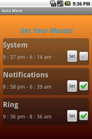 Auto Mute Android Tools