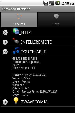 ZeroConf Browser Android Tools